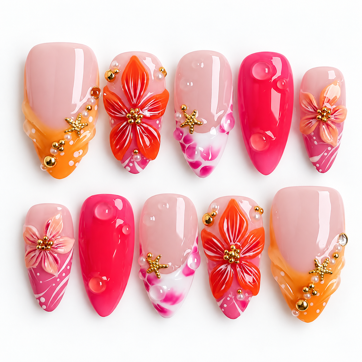 Pink Palms Set