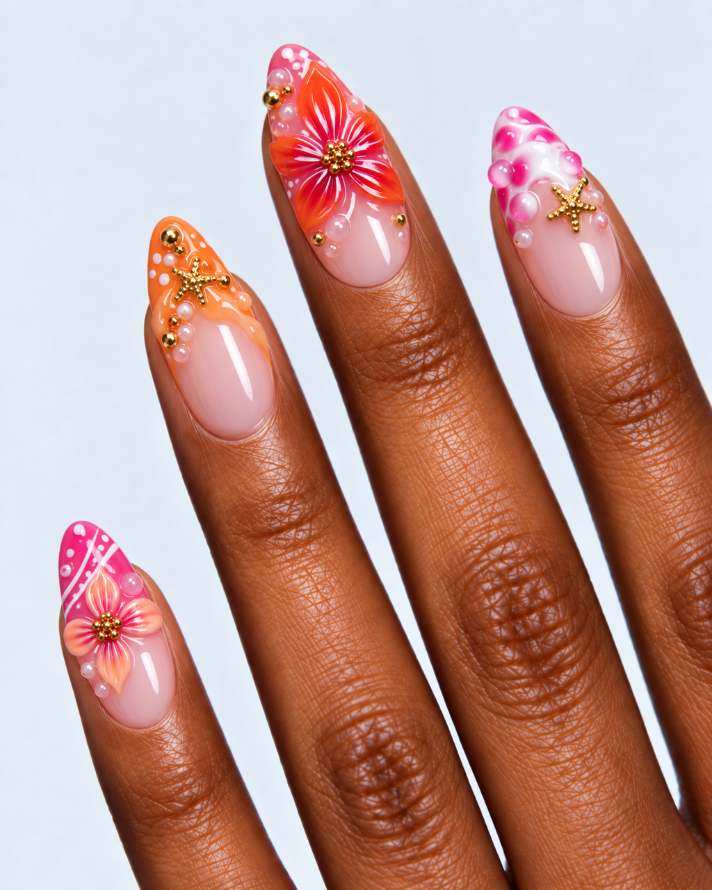 Pink Palms Set