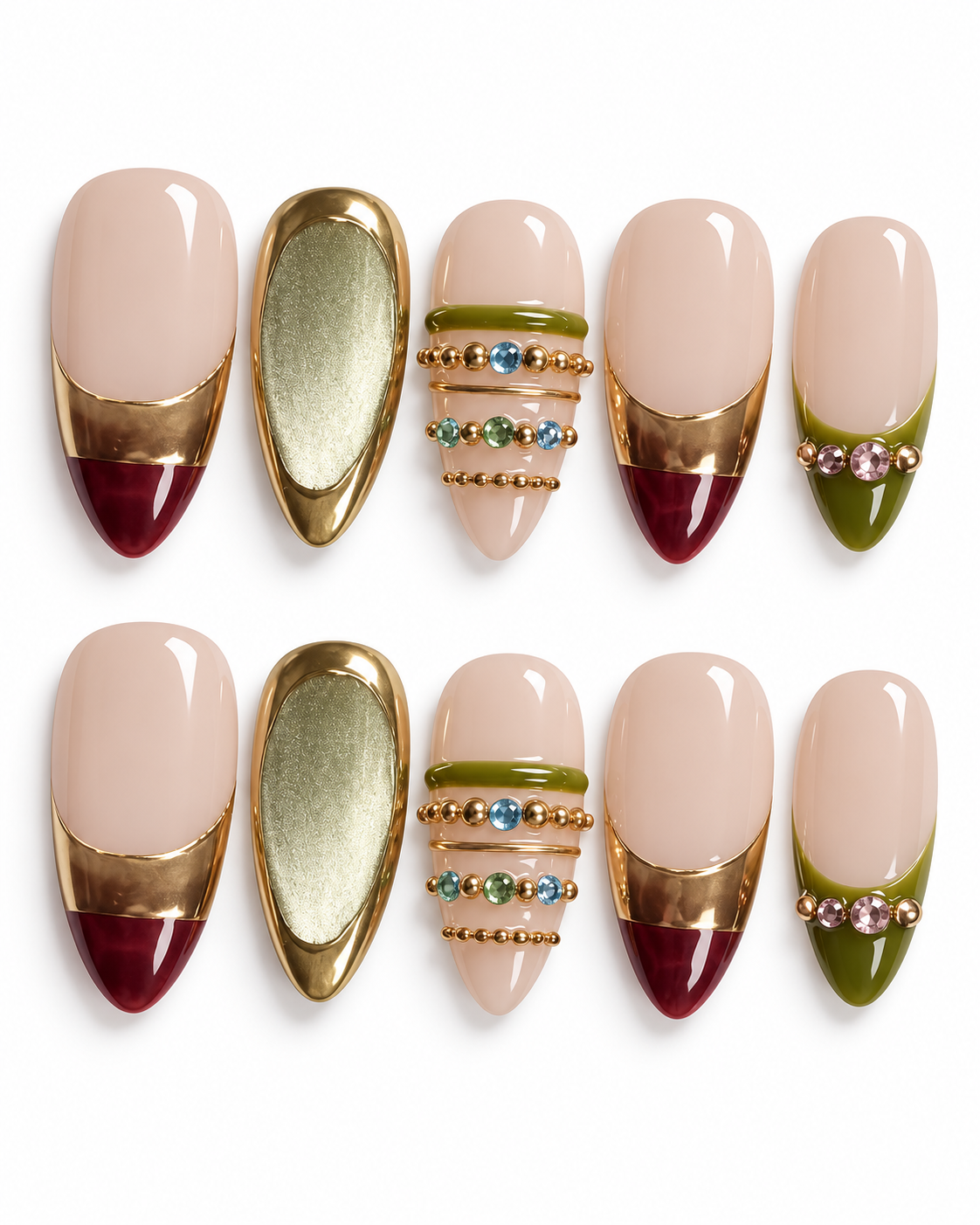 Gilded Olive Set